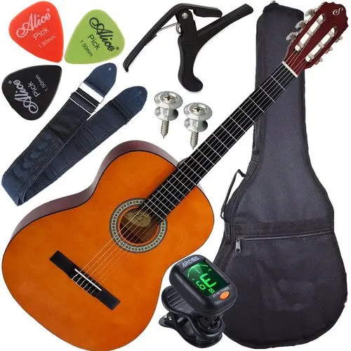 Kit Violão Clássico Acústico Nylon + Acessórios Giannini N14