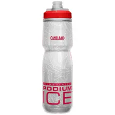 Garrafa Caramanhola Camelbak Podium Ice Cinza Vermelho 620ml