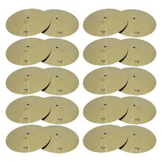 Kit 10 Pares De Pratos De Bateria Chimbal 14" Liga De Aço New York