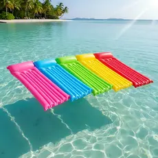 Colchão Boia Inflável Travesseiro Piscina Resistente Grande para Tomar Sol Praia Lago Piscina Verão