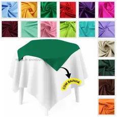Kit 10 Toalhas de mesa Oxford Cobre Manchas 0,75x0,75 com bainha – Para Buffet, Festas e Eventos decoração