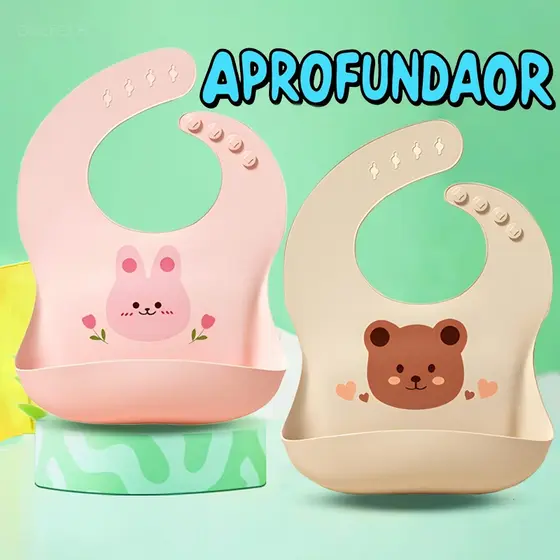 Babador Bandana Impermeável De Silicone Para Alimentação Bebê Com Pega Migalhas Ajustável Resistente E Durável Infantil