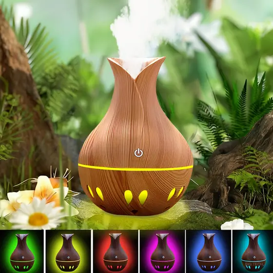 Umidificador De Ar Purificador Difusor Aromatizador Ambiente Humidificador Com 7 Cores Luzes