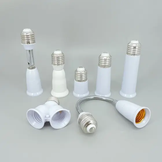 65mm 95mm 14cm Adaptador Flexível E27 Para 2 Lâmpadas E27 Tomada Base Conversor LED Extensor E27-E27