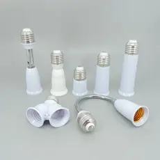 65mm 95mm 14cm Adaptador Flexível E27 Para 2 Lâmpadas E27 Tomada Base Conversor LED Extensor E27-E27
