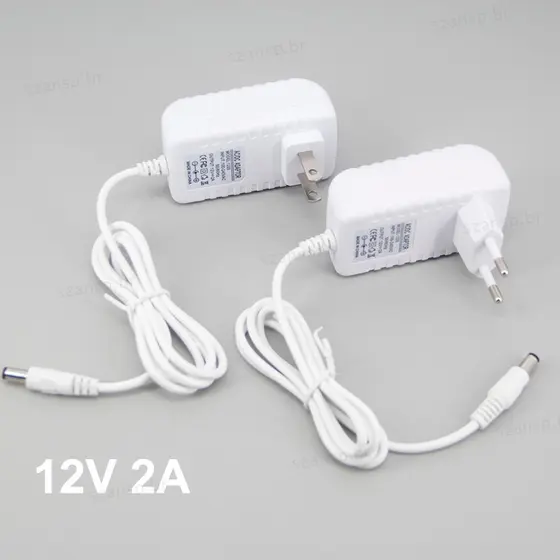 Driver LED Branco AC 100V-240V DC 12V 2A 2000ma Adaptador Fonte Alimentação Transformadores Para Fitas CCTV