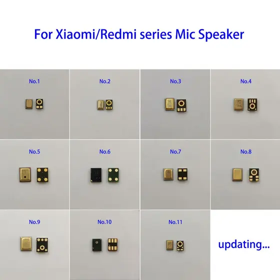 10-20pcs Alto-Falante De Microfone Interno Para Xiaomi 15 14 13 Ultra 12 12X 11 10 9 Max Poco X3 C40 Redmi Nota 11E 11R