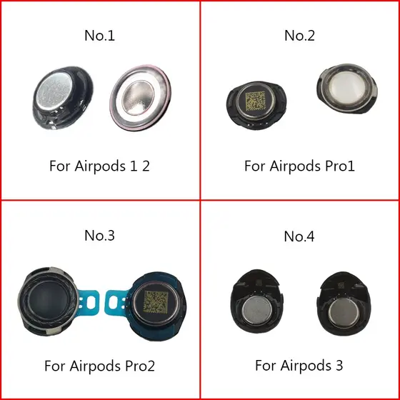 2pcs Fone De Ouvido Alto-Falante Para Airpods 1 2 3 1o 2o Pro Pro1 Pro2 A1523 A1722 A2032 A2031 A2084