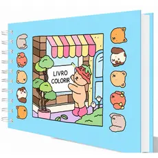 Livro De Colorir Pintar Infantil Ursinhos Fofinhos