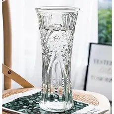 Vaso Decorativo de Vidro Grande 30cm Jarro Flores Plantas Lapidação Sortida
