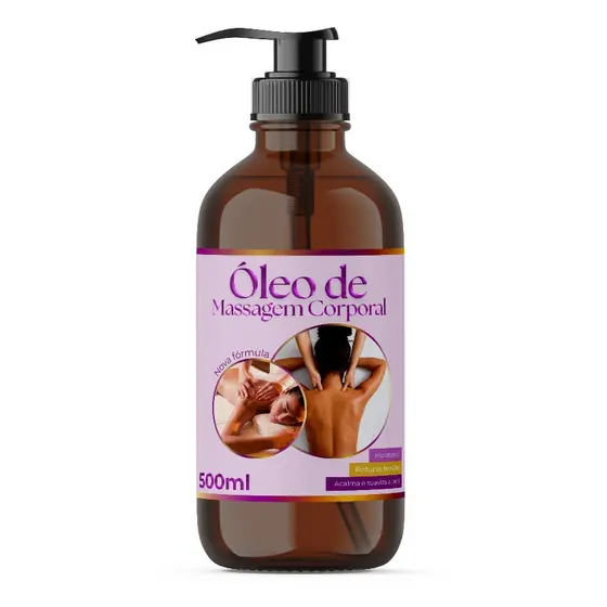 Oleo Para Massagem Tratamento Corporal Sensual Natural 500ml
