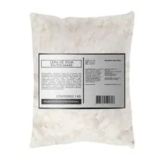 Cera de Soja Em Escamas 100% Pura Para Fabricação de Velas Artesanais Cera Vegetal
