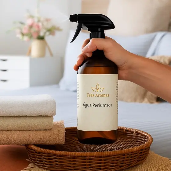 Água Perfumada Odorizante De Ambientes Tecidos Spray 500ml Três Aromas