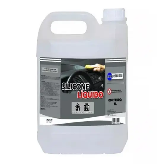 Silicone Líquido Automotivo Premium Não Sai Com Agua 5 Litros