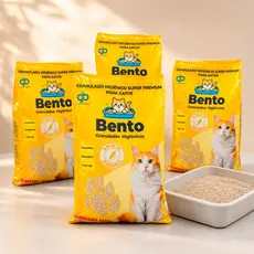 Areia Higiênica Biodegradável 100% Mandioca Grão Granulado Biodegradável 8 a 12 KG