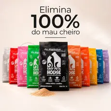 Pó Higiênico Eliminador de Odores Cães e Gatos Aromas 1kg Limpeza à Seco Ação Bactericida
