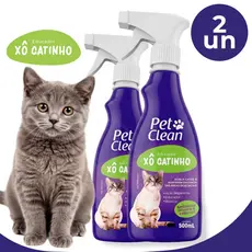 Educador Sanitário Para Gatos Xo Gatinho Pet Clean Educador 500ml Atóxico Adestrar Xixi Tapete