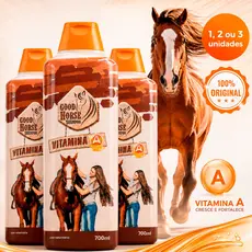 Shampoo Para Cavalo Good Horse Vitamina A 700ml Crescimento 1 2 ou 3 Unidades