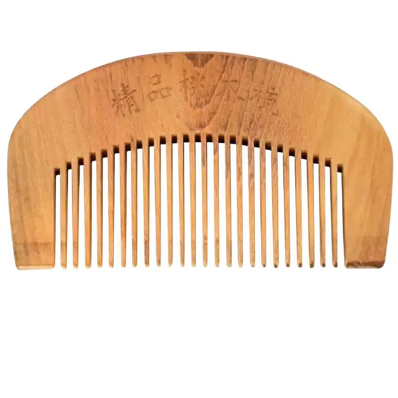 Pente de Madeira Antiestático Ideal para Cabelos e Barba Antii Frizz