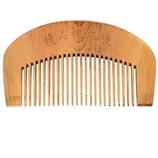 Pente de Madeira Antiestático Ideal para Cabelos e Barba Antii Frizz