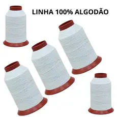 Conjunto de 5 Linhas 100% Algodão para Pipas (Raia/Peixinho/Papagaio/Flechinha) – 457 m