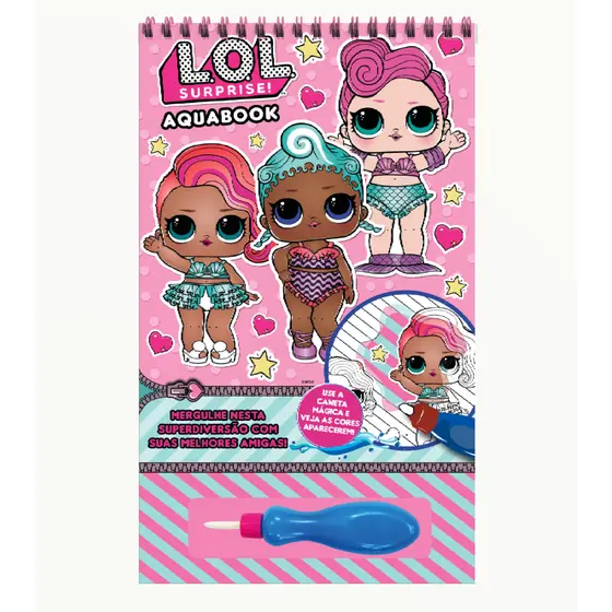 Aquabook LOL Surprise - com Caneta Mágica