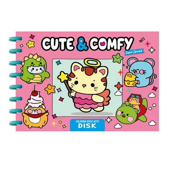 Cute & Comfy Super Special - Edição 20 - Livro de Colorir Adulto - Encadernação com Disco