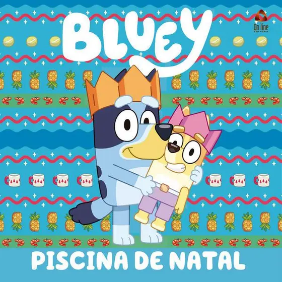 Bluey Livro de História - Piscina de Natal