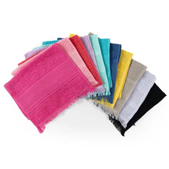 Kit com 5 toalha social para Bordar toalhinha de mão e boca 22x32 cm