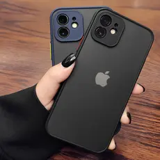 Capa De Telefone Amortecedora De Silicone À Prova De Choque Para iPhone 16 15 14 13 12 11 Pro Max Transparente Fosco