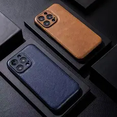 Capa Clássica De Couro De Luxo Macio Para iPhone 15 14 13 12 11 Pro Max XR XsMax 7 8 Mais Estampa De Lichia