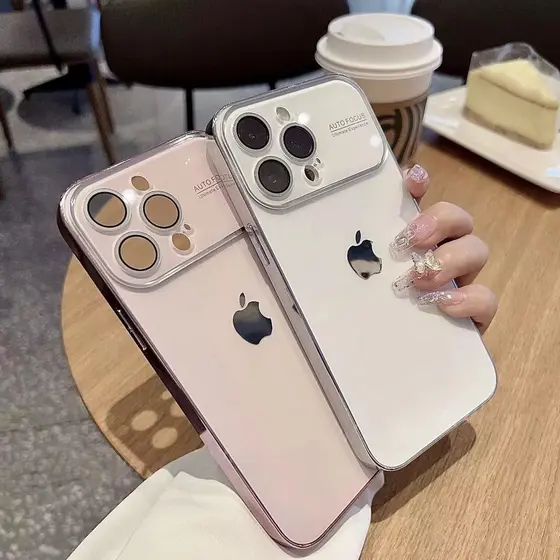 Capa De Alta Qualidade Original Texturizada p \ Plated Full Wrap Back Para iPhone 11 12 13 14 15Pro Max 15 Plus 15 Pro