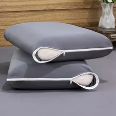 Kit De Capas Protetoras Para Travesseiro Malha Gel/Helanca Fronha 50cm x 70cm com Zíper Fácil