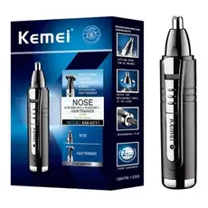 Máquina Cortar Cabelo Kemei Aparador Tirar Pelos Nariz Bigode Acabamento Kemei Original km6511