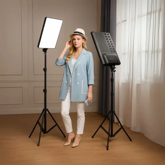 Kit Ring Light  Luminária 16 Pol Led Iluminador Com Tripé 2,10 Profissional Estudio Portátil