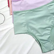 Calcinha cós alto Pala Dupla segura barriga Cinta Modeladora Feminina calcinha cintura alta