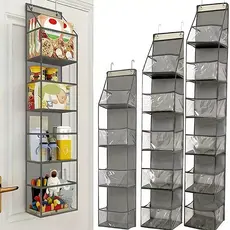 Organizador 4 / 6 Andares Multiuso Suporte Bolsas Cosméticos Pendurado Porta Tecido Multifuncional
