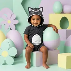 Macacão Fantasia Gatinha Catitos - 358 - 100% algodão - 0 até 6 anos