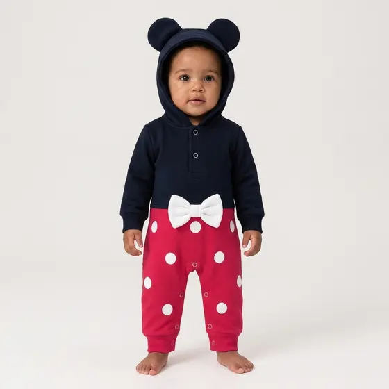 Macacão Moletom Felpado Minnie Catitos | 0 a 6 anos - 384 Moletom grosso e fofinho por dentro
