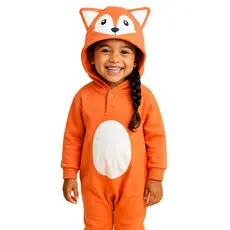 Macacão Moletom Flanelado Raposa Catitos | 0 a 6 anos - 380 Moletom grosso e fofinho por dentro