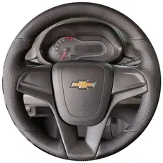 Capa de Volante Costurada Premium Onix e Prisma (preta)
