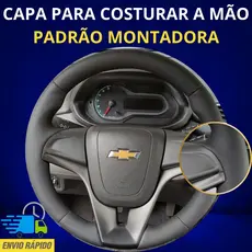 Capa Revestimento de Volante Costurada Onix/ Prisma até 2019