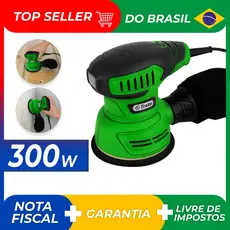 Lixadeira Roto Orbital Elétrica Madeira Lixa 300W + Coletor