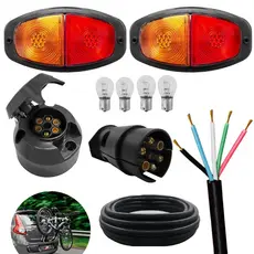 Kit Transbike Universal Tomada Engate Macho e Fêmea com 3 Metros de Cabo