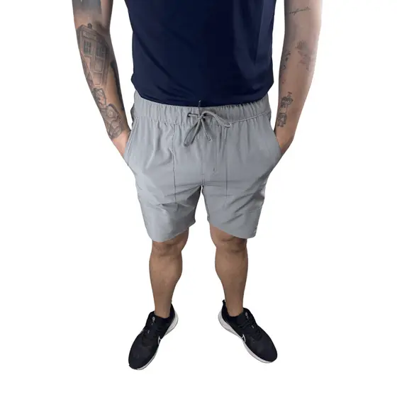 Short Masculino Tactel Casual Texturizada Fitness Verão Short Alfaiataria Masculino Mauricinho Premium
