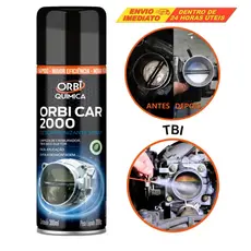 Descarbonizante Spray Limpa TBI Carburador Bico Borra da Tampa Motor Original ORBI CAR2000 Com NFe