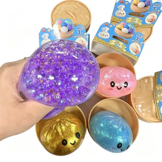 Bolinho Gigante Em Forma De Brinquedo Mole Macio Elástico Alívio Do Estresse Bola Brilhante Sensorial Para Crianças Adul