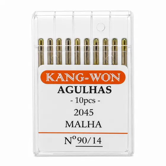 10 Agulhas Doméstica 2045 Especial para Malha N°14 Kang Won Cabo Dourado