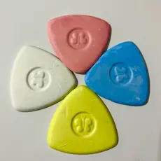 Giz Colorido Triangular 4 Unidades Para Marcar Tecido Costura GL72AZ-CH  (Cores Sortidas)