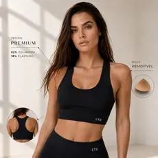 Top Nadador Fitness Poliamida Premium Bojo Removível